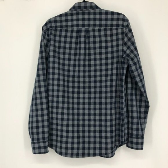 Original Penguin men’s blue checkered plaid button down shirt medium - Picture 2 of 13